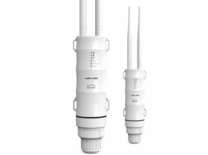 Picture of WAVLINK Outdoor WiFi Range Extender AC600 High Power Weatherproof Outdoor WiFi Extender for Backyard,Dual Band 2.4 & 5GHz Long Range Wifi Extender,Support WiFi Access Point/Repeater/Router/Bridge Mode