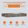 Picture of Tenda TEG1024D, 24-Port Gigabit Switch, Unmanaged Desktop Network Hub, Office Ethernet Switch, Fan-less Metal Design, Plug & Play, Traffic Optimization, Limited Lifetime Protection