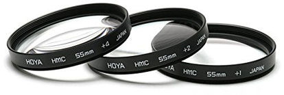 Picture of Hoya Close-Up Kit - Filter Set for Macro Photography (+ 1, 2, 4, 40.5 mm) Black