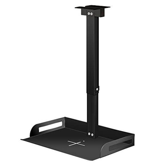 Picture of Universal Projector Ceiling Mount with Tray, Superior&Sturdy Carbon Steel-33lbs Load Capacity - Universal Bracket - Height Adjustable 11.4-22inches, in-Tube Cable Routing