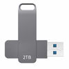 Picture of 2TB USB 3.0 Flash Drive - Read Speeds up to 100MB/Sec Thumb Drive 2TB Memory Stick 2000GB Pen Drive 2TB Keychain Design LXL2T1