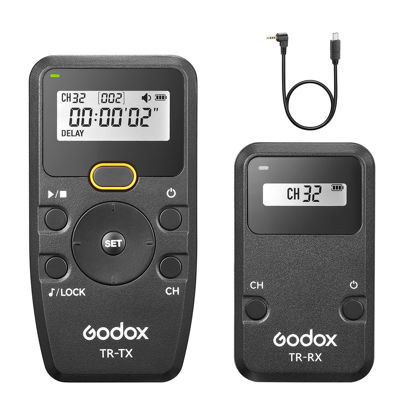 Picture of Godox TR-S2 Remote Shutter Release for Sony, Wireless Shutter Release Intervalometer Compatible for Sony a7 a7m2 a7m3 a7S a7SII a7R a7RII a9 a9II a58 a6600 a6400 a6500 a6300 a6000 a5100 RX100M7