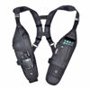 Picture of USH-300D Double Radio Shoulder Holster Chest Harness with an Adjustable Radio Pouch fits All Medium to Large Motorola ICOM Vertex Two Way Radios. Made in The USA by HOLSTERGUY