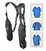 Picture of USH-300D Double Radio Shoulder Holster Chest Harness with an Adjustable Radio Pouch fits All Medium to Large Motorola ICOM Vertex Two Way Radios. Made in The USA by HOLSTERGUY