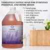 Picture of Carolina Lavender Castile Soap Liquid - Skin-Softening Olive Oil Soap Organic Body Wash - Pure Castile Soap Lavender Liquid Soap - Vegan Castille Soap Liquid (Lavender, 1 gallon)