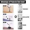 Picture of 2-Be-Best Projector Stand, Bedside Sofa Mount, Bed Headboard Projector Stand 2 IN 1 Projector Stand Adjustable 360° Rotation Wall Mount Desktop Stand Saves Space with Wires Organizer Screw Adapters