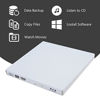 Picture of External blu-ray disc drive, USB portable DVD burner,BD-ROM,DVD/CD-RW/ROM Writer/Player,Support xp/win/Linux system related desktop, notebook, etc (white)