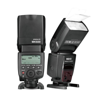 Picture of Meike MK600 High Speed Sync TTL Speedlight Camera Flash Compatible with DSLR Cameras 1300D 70D 6D 5DII 5DIII 7D 60D 550D 600D 650D 800D 4000D,etc