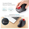 Picture of SANWA Wired Ergonomic Trackball Mouse, Optical Rollerball Mice, Programmable Silent Buttons, 44mm Trackball, 600/800/1200/1600 Adjustable DPI, Compatible with MacBook, Laptop, Windows, macOS