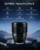 Picture of VILTROX 75mm f/1.2 F1.2 PRO EF Lens for Sony E-Mount Ultra Wide Angle APS-C Auto Focus Prime Lens Compatible with Sony E-Mount Mirrorless Cameras A7M/R/S Series A7Cc A9 A1 A6x00 Fs5