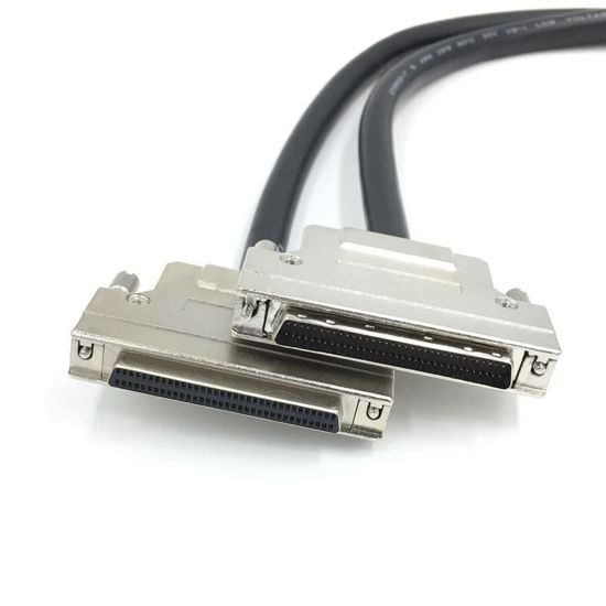 Picture of GZGMET HPDB68 Male/Female Data Cable SCSI68P Male to Female Extension Cable Scsi 68pin (1M / 3ft)