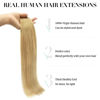 Picture of DOORES Hair Extensions Real Human Hair, Dirty Blonde 22 Inch 50g 20pcs, Tape in Hair Extensions Human Hair Remy Hair Extensions Straight Natural Hair Seamless Tape in