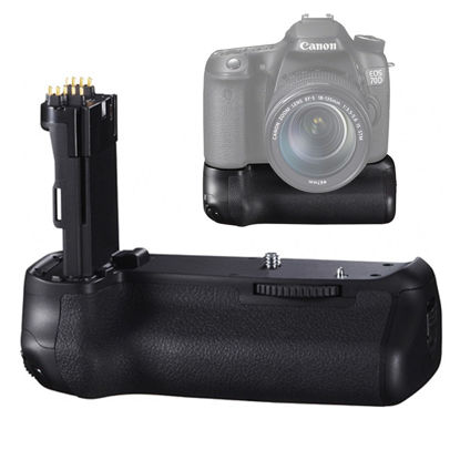 Picture of BG-14 Battery Grip for Canon EOS 70D/80D DSLR Camera (Replacement for BG-E14),Used to Replace 2 Canon E6 or 6 AA Rechargeable Lithium-ion Batteries.