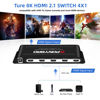 Picture of 8K 120Hz HDMI 2.1 Switch with Remote, PONYBRO 4 in 1 Out HDMI Switcher Selector Support 8K@60Hz or 4K@120Hz,48Gbps,HDCP2.3, Full 3D,HDR/Dolby Vision, HDMI Splitter for UHD TV, Gaming Console...