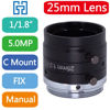 Picture of FA 25mm Machine Vision 1/1.8" Fixed Focus Lens Industrial Camera C-Mount Lens