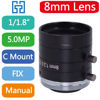 Picture of FA 8mm Machine Vision 1/1.8" Fixed Focus Lens Industrial Camera C-Mount Lens