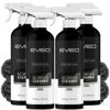 Picture of EVEO Screen Cleaner Spray (16oz x 4 Pack) - Large Screen Cleaner Bottle - TV Screen Cleaner, Computer Screen Cleaner, for Laptop, Phone, Ipad - Electronic Cleaner - Microfiber Cloth Included