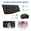 Picture of Wireless Keyboard and Mouse Combo, EDJO 2.4G Full-Sized Ergonomic Computer Keyboard with Wrist Rest and 3 Level DPI Adjustable Wireless Mouse for Windows, Mac OS Desktop/Laptop/PC(2 Pack)