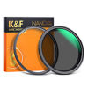 Picture of K&F Concept 49mm Magnetic Variable ND Lens Filter ND2-ND32 (1-5 Stops) + Magnetic Basic Ring Kit, Adjustable Neutral Density Filter with 28 Multi-Layer Coatings Waterproof (Nano-X Series)