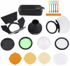 Picture of Godox AK-R1 Flash Light Accessories Kit for Godox V1-S,V1-C,V1-N,V1-O,V1-F Speedlite,Godox H200R Ring Flash Head AD200 AD200Pro Accessories