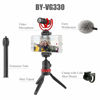 Picture of BOYA Smartphone Video Kit with by-MM1 Shotgun Microphone Mini Tripod Phone Clamp Stablizer for iPhone Android YouTube Facebook TIK Tok Vlog Podcast Live Stream Audio Video Recording