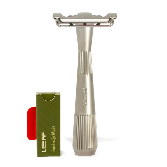 Picture of The Twig Razor, Silver - Plastic-Free, Single-Blade, Safety Razor for Women & Men with Sensitive Skin or Lighter Hair