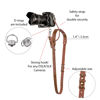 Picture of Camera Strap Accessories for One Camera-Professional Single Leather Harness Shoulder Strap Solo Camera Quick Release Gear for DSLR/SLR ProInStyle Strap (Tan)