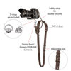 Picture of Camera Strap Accessories for One Camera Professional Single Leather Harness Shoulder Strap Quick Release Gear DSLR/SLR Strap (Brown)