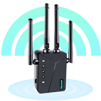 Picture of WiFi Extender - 2023 Wireless Signal Range Booster up to 7000 sq.ft for Home, Internet Repeater and Signal Amplifier with Ethernet Port - 1-Key Setup, 5 Modes, Connect up to 40 Devices