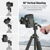 Picture of NEEWER Video Tripod Head Upgraded Vertical/Horizontal Switch, Compact Metal Pan Tilt Fluid Head with Arca Type QR Plate, Telescopic Handle, Scaled Base (⌀43mm) for Camcorder/DSLR, Max Load 3kg, GM26