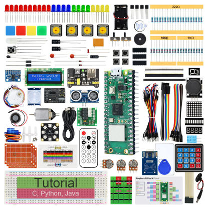 Picture of Freenove Ultimate Starter Kit for Raspberry Pi Pico W (Included) (Compatible with Arduino IDE), 687-Page Detailed Tutorial, 224 Items, 112 Projects, Python C Java Code