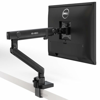 Picture of EVEO Premium Single Monitor Mount - 17 to 32 inch Single Monitor Arm Desk Mount, Adjustable Spring Monitor Stand, VESA Monitor Mount for Computer Monitor Mount. Full Motion Swivel Monitor Arms Mount.