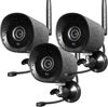 Picture of Rraycom 3Pack 2K Wireless Security Camera Outdoor for Home Security,3MP FHD WiFi Cameras with Night Vision, Motion Detection, IP66 Waterproof, 24/7 Live Video, Compatible with Alexa&Google Assistant