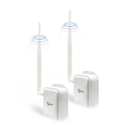 Picture of Wireless Bridge Point-to-Point Long Range Wireless Access with 20DBi High-Gain Antenna, 2.4G WiFi Bridge Repeater Supports 2600 feet Outdoor Transmission Distance, Air Ethernet Cable