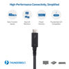 Picture of Cable Matters [Intel Certified] Braided 40Gbps Active Thunderbolt 4 Cable 6.6 ft with 100W Charging Power Delivery and 8K Video - Fully Compatible with Thunderbolt 3, USB 4 / USB4, and USB C Port