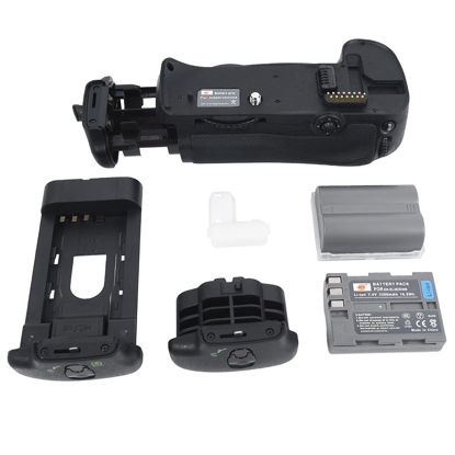 Picture of DSTE Replacement for Pro MB-D10 Vertical Battery Grip + 2X EN-EL3E Compatible Nikon D300 D300S D700 D900 SLR Digital Camera