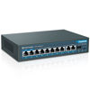 Picture of YuanLey 8 Port Gigabit PoE Switch with 2 Gigabit Uplink, 8 PoE+ Port 1000Mbps, 1 SFP Port, 120W 802.3af/at, Metal, Qos, Unmanaged Plug and Play AI Smart Detection Ethernet Switch