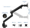 Picture of VIVO Premium Aluminum Full Motion Single Monitor Desk Mount Stand with Lift Engine Arm, Fits Screens up to 32 inches, STAND-V101BB