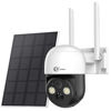 Picture of XVIM 4MP Solar Security Camera Wireless Outdoor, 2.5K Rechargeable Battery Home Security Camera with Full Color Night Vision, 360°Pan/Tilt, 2.4GHz WiFi, PIR Detection, Remote Access & Live Alarm