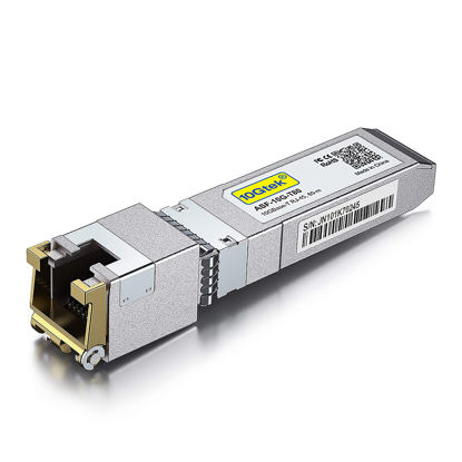 Picture of 80-Meter, 10GBase-T SFP+ to RJ45 Transceiver, RJ45 to SFP+ Copper Ethernet CAT.6a Module, for Cisco SFP-10G-T-80, Ubiquiti UniFi, Netgear AXM766, D-Link, Supermicro, Broadcom and More