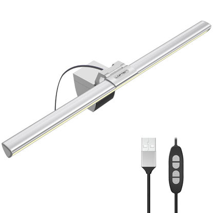 Picture of Monitor Light Bar, Computer Monitor Lamp with No Glare on Screen, Sit on Top of Monitor Screen Light Bar,USB Powered e-Reading LED Task Lamp for Office/Home, Dimmable&3 Color Temp Working/Gaming Light