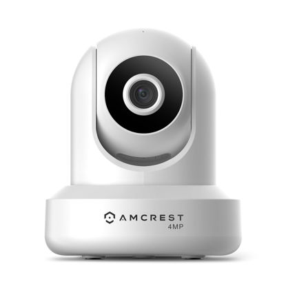 Picture of Amcrest 4MP ProHD Indoor WiFi, Security IP Camera with Pan/Tilt, Two-Way Audio, Night Vision, Remote Viewing, 4-Megapixel @30FPS, Wide 90° FOV, IP4M-1041W (White)