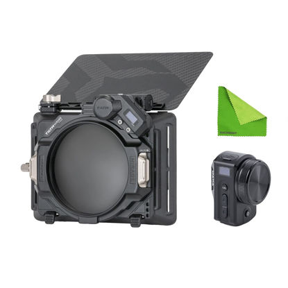 Picture of Tiltaing Motorized Mirage VND Matte Box w/VND Filter and Motor Kit for DSLR, Mirrorless, Drone, Gimbal, Cinema, Compatible with Tilta Nucleus Series Wireless Follow Focus Systems