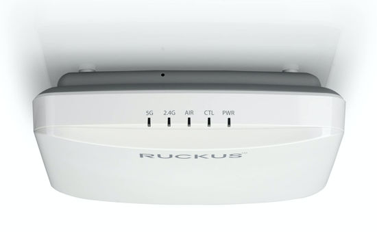 Picture of Ruckus Unleashed R550 Wi-Fi 6 2x2:2 Indoor Access Point with 1.8 Gbps HE80/40 Speeds and Embedded IoT | US Model | Power Source Included, AMZ-R550-US1U