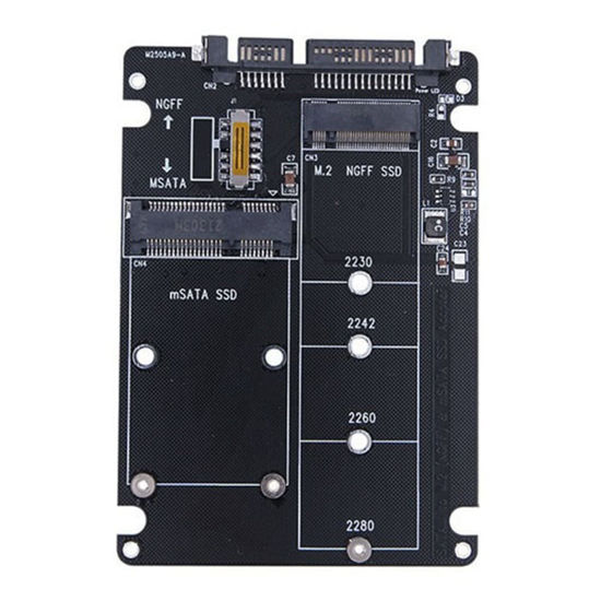 Getuscart Hiccyrodly M Ngff Ssd To Sata Adapter Card Msata Ssd To Sata Riser Card