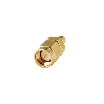 Picture of DHT Electronics RF coaxial Coax Adapter Connector SMA Male to SMB Male