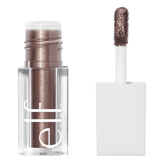 Picture of e.l.f. Liquid Metallic Eyeshadow, Gel Formula, High-Impact Multi-Dimensional Finish, One-Swipe Coverage, Galaxy, 0.1 Fl Oz (3mL)