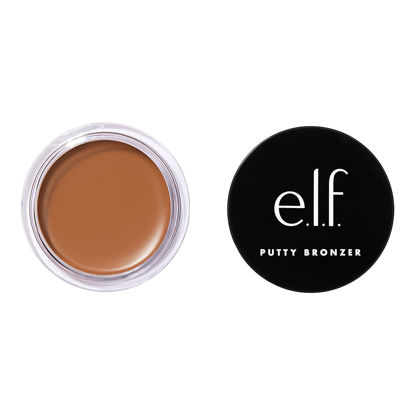 Picture of e.l.f. Putty Bronzer, Creamy & Highly Pigmented Formula, Creates a Long-Lasting Bronzed Glow, Infused with Argan Oil & Vitamin E, Golden Daze, 0.35 Oz (10g)