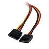 Picture of StarTech.com 12in LP4 to 2x SATA Power Y Cable Adapter - Molex to to Dual SATA Power Adapter Splitter (PYO2LP4SATA)