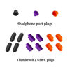 Picture of i-Tensodo 15 Pcs Anti Dust Plugs Covers Compatible with MacBook Pro 13 2020 M1 A2338 A2289 A2251/MacBook Pro 15 A1707 A1990 2016-2019,Silicone Dust Plugs, Black+Orange+Purple